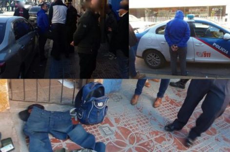 Detienen empleado infiel en pleno microcentro capitalino