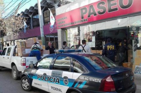 Secuestran medio millón de pesos en mercadería ilegal