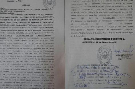 Procesamiento y embargo millonario para el intendente Elías