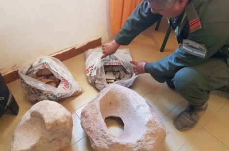 Incautan piezas arqueológicas que datan de más de mil años