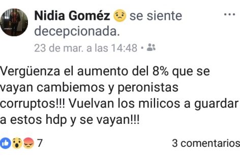 Polémica por docente que reclamó la vuelta «de los milicos»