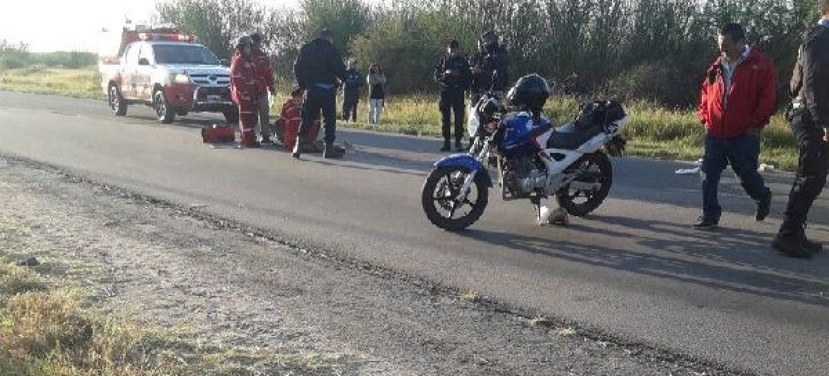 Un motociclista impactó a un ciclista de 83 años y lo mató