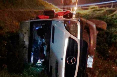 Volcó el cantante Rodrigo Tapari cuando se dirigía a La Rioja