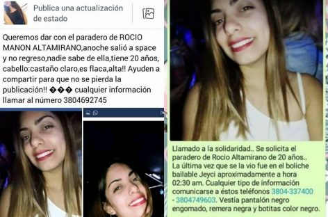 Denunciaron su desaparición, pero había ido a bailar en Catamarca