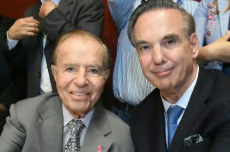 Este jueves Menem presenta su libro donde repasa su vida política
