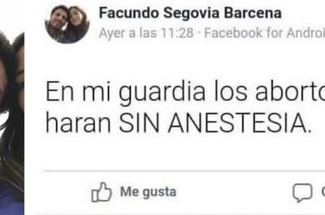 Echaron al médico que amenazó con hacer abortos «sin anestesia»