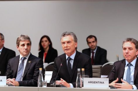 Macri agradeció el » fuerte respaldo» internacional