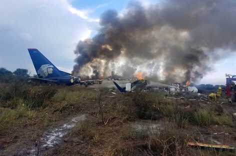 México. Se cayó un avión, pero no hubo muertos