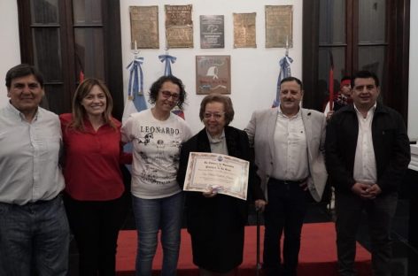 Quintela reconoció la labor de Nélida Rearte de Herrera