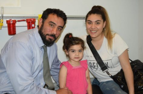 Buena noticia. La niña que tragó la pila botón fue dada de alta