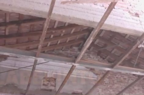 Se cayó parte del techo de la Iglesia San Francisco