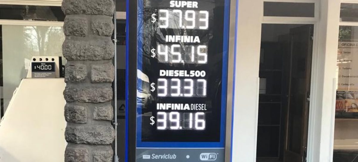 Aumentó el gasoil un 2% y el litro ya cuesta $39,16