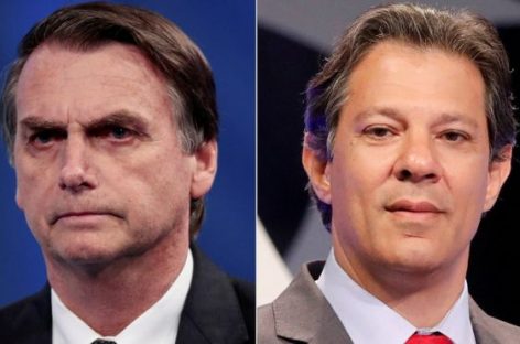 Presidenciales-Brasil. Bolsonaro y Haddad van a segunda vuelta