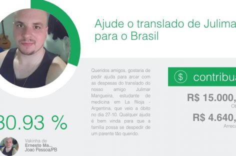 Recaudan fondos para trasladar cuerpo de estudiante brasileño fallecido