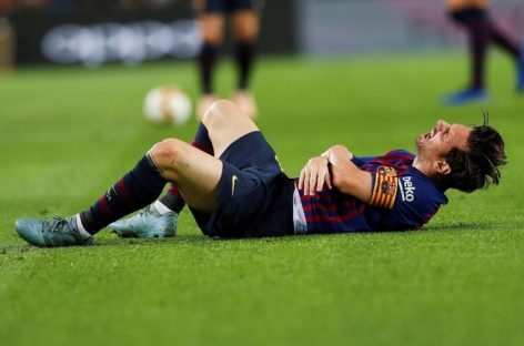 Se fracturó Messi y preocupó al mundo fútbol