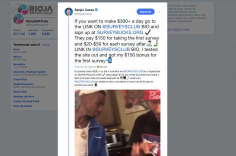 Hackearon la cuenta de Twitter de Sergio Casas