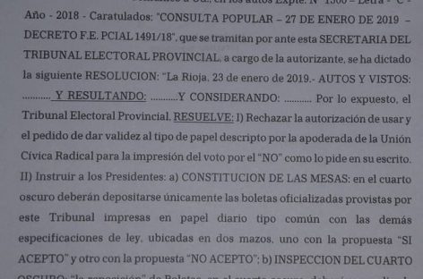 Consulta popular. La oposición embistió contra el Tribunal Electoral