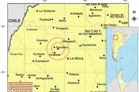Sismo de 3.2 grados este sábado en La Rioja