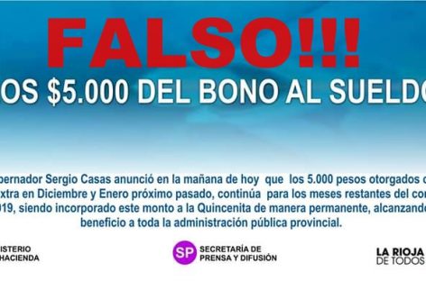Desmienten versión de inclusión definitiva al sueldo del bono extra