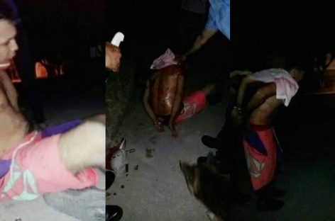 Linchan a delincuente en populoso barrio capitalino