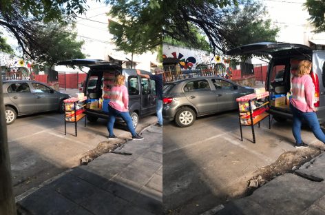 La crisis agudiza el ingenio riojano: kiosco móvil