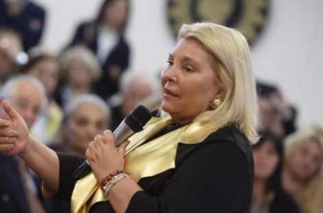Otra vez derrapó Carrió: «Gracias a dios murió De La Sota»