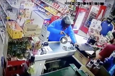 Capital. Violento asalto a mano armada a supermercado