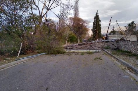 Fuertes vientos provocaron destrozos en Aimogasta