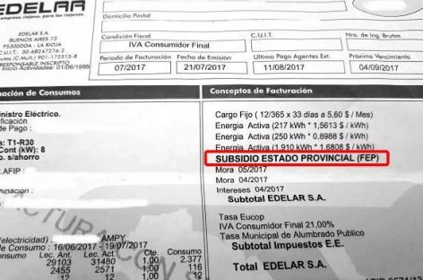 Nueve de cada diez familias pagan menos de $3.000 de luz según EDELaR