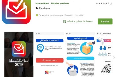 Felipe Alvarez lanzó la app ‘Elecciones La Rioja 2019’