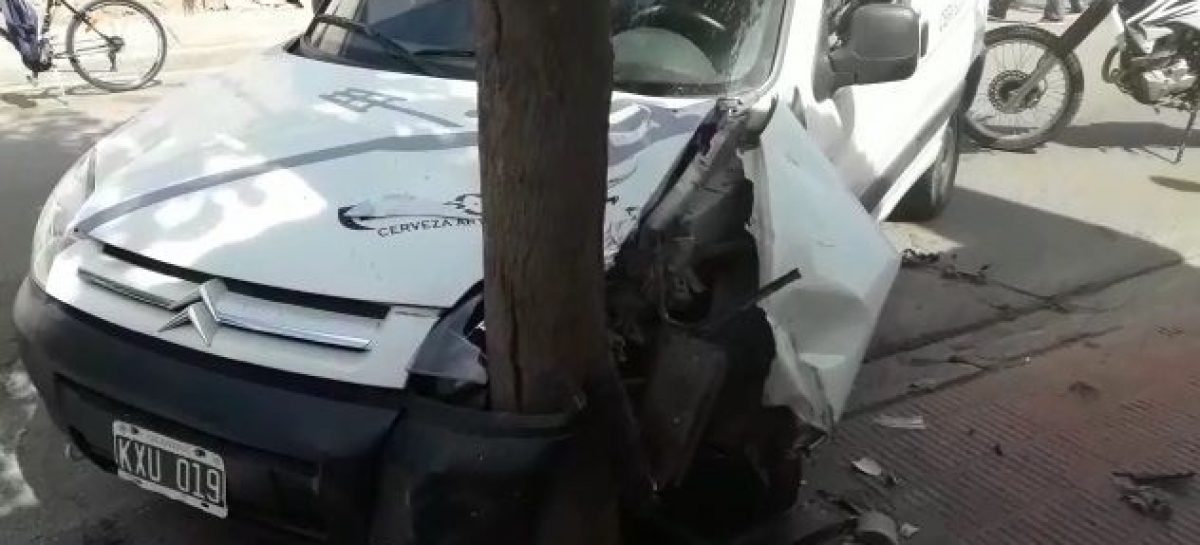 Estrelló su vehículo contra un árbol en pleno macro centro