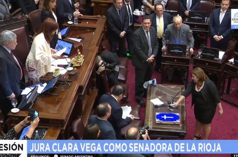 Clara Vega asumió como senadora nacional por La Rioja