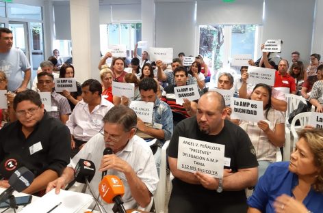 AMP advierte que sin acuerdo paritario no hay inicio de clases