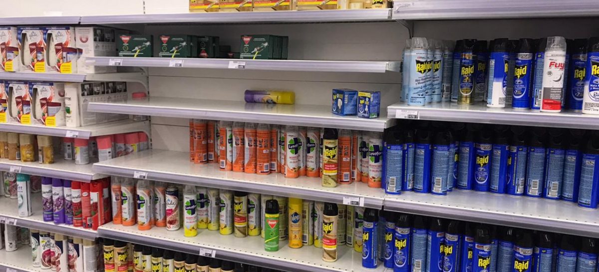 Coronavirus – Dengue. Ya hay faltantes en supermercados y piden «prudencia»