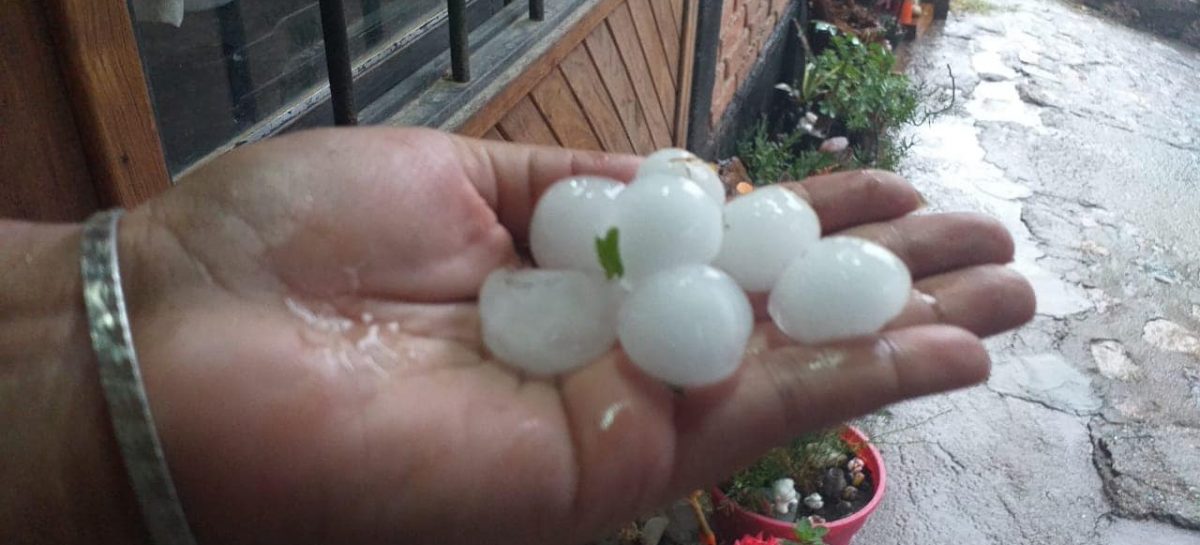 TEMPORAL DE VIENTO, LLUVIA Y GRANIZO AZOTÓ A SANAGASTA