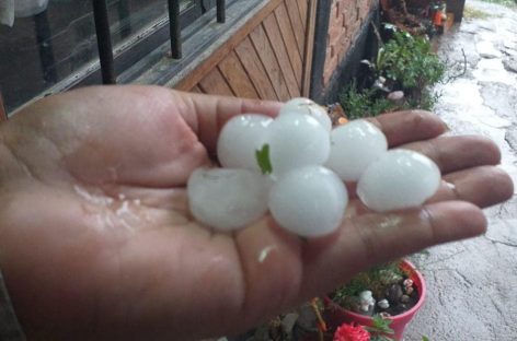 TEMPORAL DE VIENTO, LLUVIA Y GRANIZO AZOTÓ A SANAGASTA