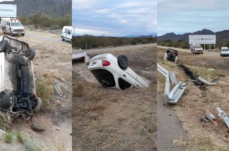 OTRO VUELCO RUTERO EN PLENA CUARENTENA: ESTA VEZ EN CHILECITO