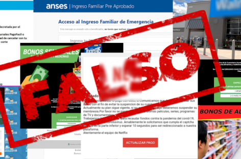 CUIDADO!! LAS ESTAFAS QUE CIRCULAN EN TIEMPOS DE COVID-19