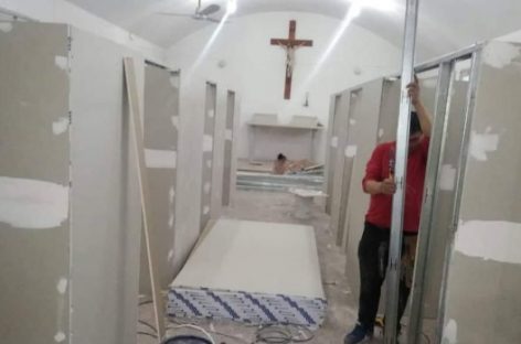COVID. CAPILLA DE HOSPITAL SE CONVIRTIÓ EN ÁREA DE INTERNACIÓN EN CHILECITO