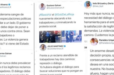 LA OPOSICIÓN RESPONSABILIZÓ AL GOBIERNO Y LO ACUSÓ DE REPRIMIR TRABAJADORES