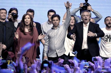 SE CUMPLIÓ UN AÑO DEL TRIUNFO DEL FRENTE DE TODOS EN LAS PRESIDENCIALES