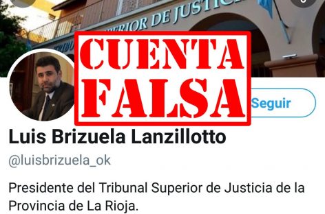 JUEZ DEL TRIBUNAL SUPERIOR DE JUSTICIA DENUNCIÓ CUENTA FALSA EN RED SOCIAL