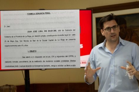 TOLERANCIA CERO. DENUNCIA PENAL A RESPONSABLES DE FIESTAS CLANDESTINAS