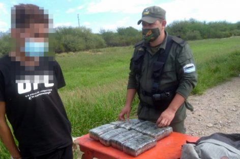 INCAUTAN MÁS DE 8 KILOS DE MARIHUANA EN RUTA 38