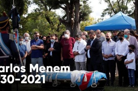 CARLOS MENEM YA DESCANSA JUNTO A SU HIJO JUNIOR