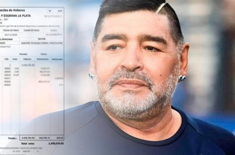 EL SUELDO QUE COBRABA MARADONA EN GIMNASIA COMO DT: UN MILLÓN Y MEDIO AL MES