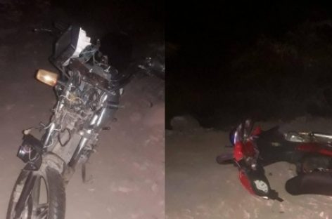 TRAGEDIA. CHOQUE DE MOTOS DEJÓ DOS PERSONAS FALLECIDAS