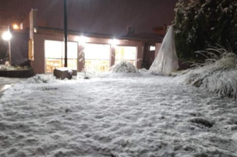 OLA POLAR. EL FRÍO LLEGÓ CON NIEVE EN DIVERSOS SECTORES DE LA PROVINCIA