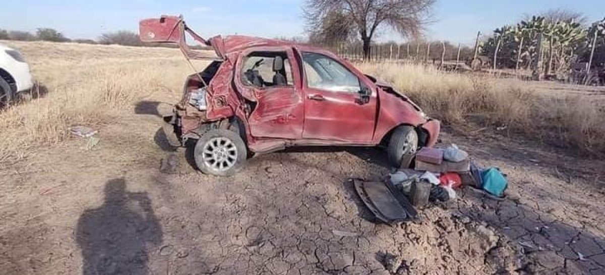 OTRO TERRIBLE VUELCO DEJÓ UN HERIDO: ESTA VEZ EN RUTA 79