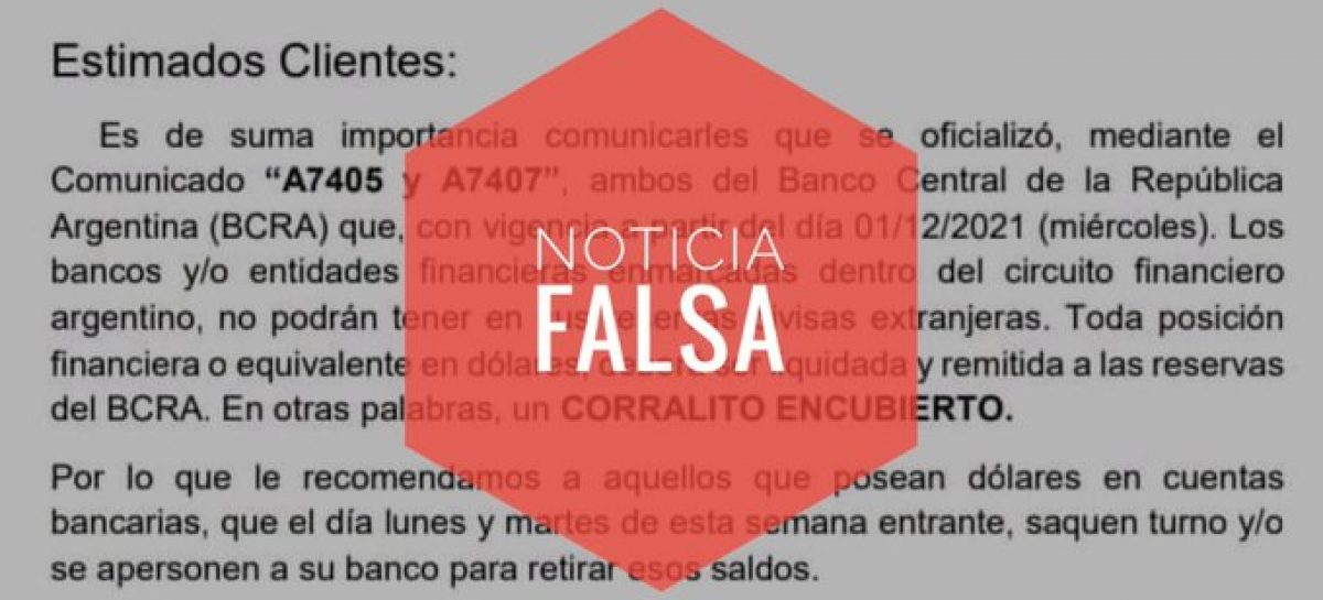 ‘CORRALITO ENCUBIERTO’: EL MENSAJE FALSO QUE SE VIRALIZÓ EN WHATSAPP